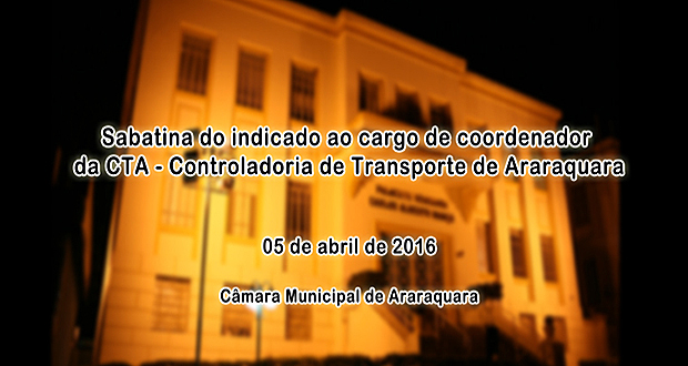 Vídeo da sabatina