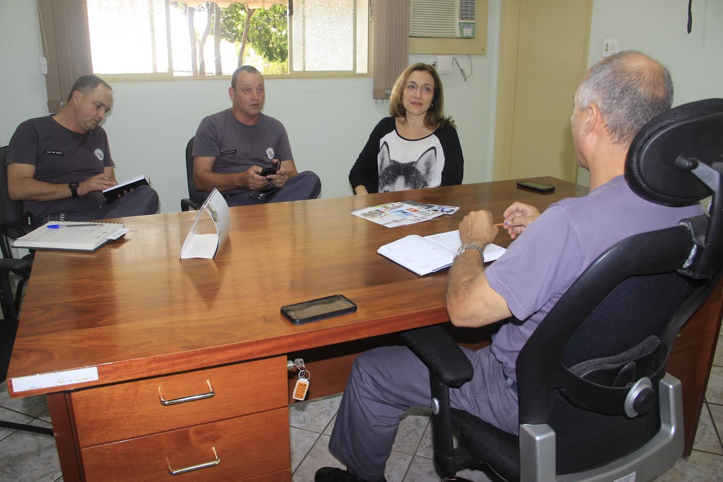 Juliana Damus se reúne com PM e apresenta demandas