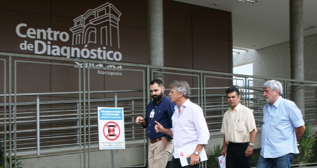 Yashuda e Macris visitam Santa Casa de Araraquara